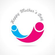 happy mothers day card with kids