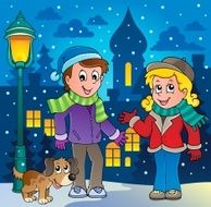 Winter person cartoon image 3