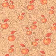 Seamless background with apples