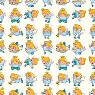 seamless angel pattern N6