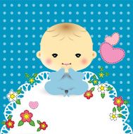 Baby Boy Shower and Arrival Card N4