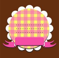 Cute label and banner
