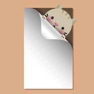 Baby cat with place for text