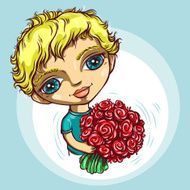 Boy with Flowers N3