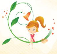 Fairy on the flower