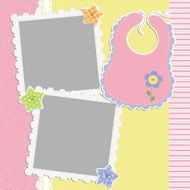 Cute template for baby&#039;s card N3