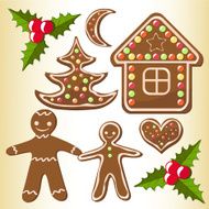 Set gingerbread cookies