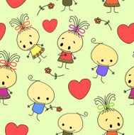 Seamless baby background N59