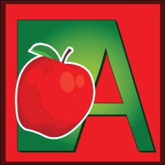 letter a for apple N2