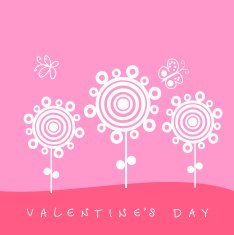 Cartoon flower with butterflies Vector version is in my portfol N3
