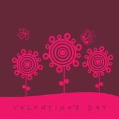 Cartoon flower with butterflies Vector version is in my portfol N5