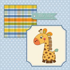shower card with giraffe toy N2