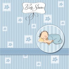 Baby shower card N59