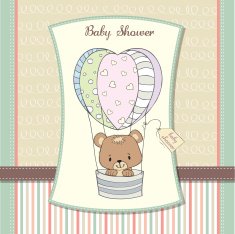 New baby announcement card N18
