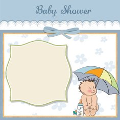 Baby boy shower card N56 free image download