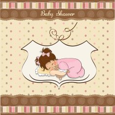 Baby shower card N70