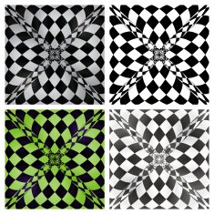 Abstract checkered background set Vector eps10 N2