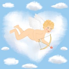 Cupid flying