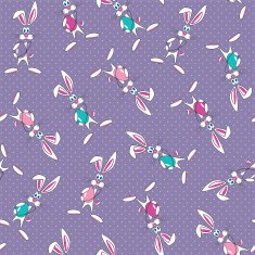 cute easter rabbits background