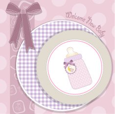 New baby announcement card N37