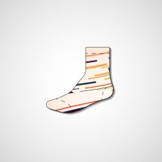 Abstract illustration on sock N114