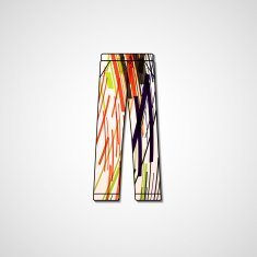 Abstract illustration on pants N116