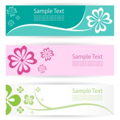 Flower banners