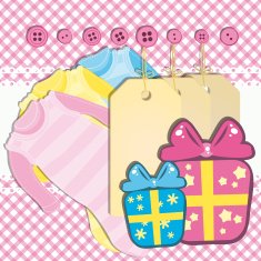 Baby girl gift card