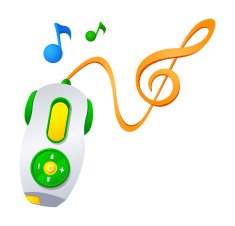 Vector icon music player
