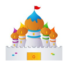 Vector icon castle