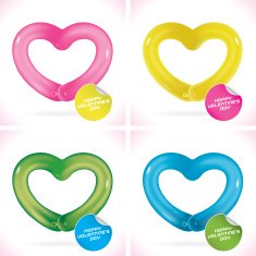 Balloon Happy Valentines Day Greeting Cards