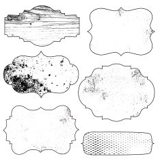 Set of vector frames