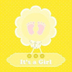 Baby shower card N105