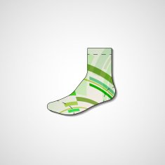 Abstract illustration on sock N131