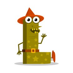 Letter L monster Vector illustration
