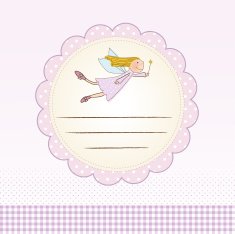 birthday card with little fairy N4