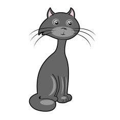 funny cartoon cat N2