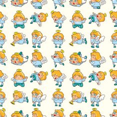 seamless angel pattern N6