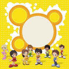 happy cartoon kids N2
