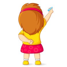 Kid writing