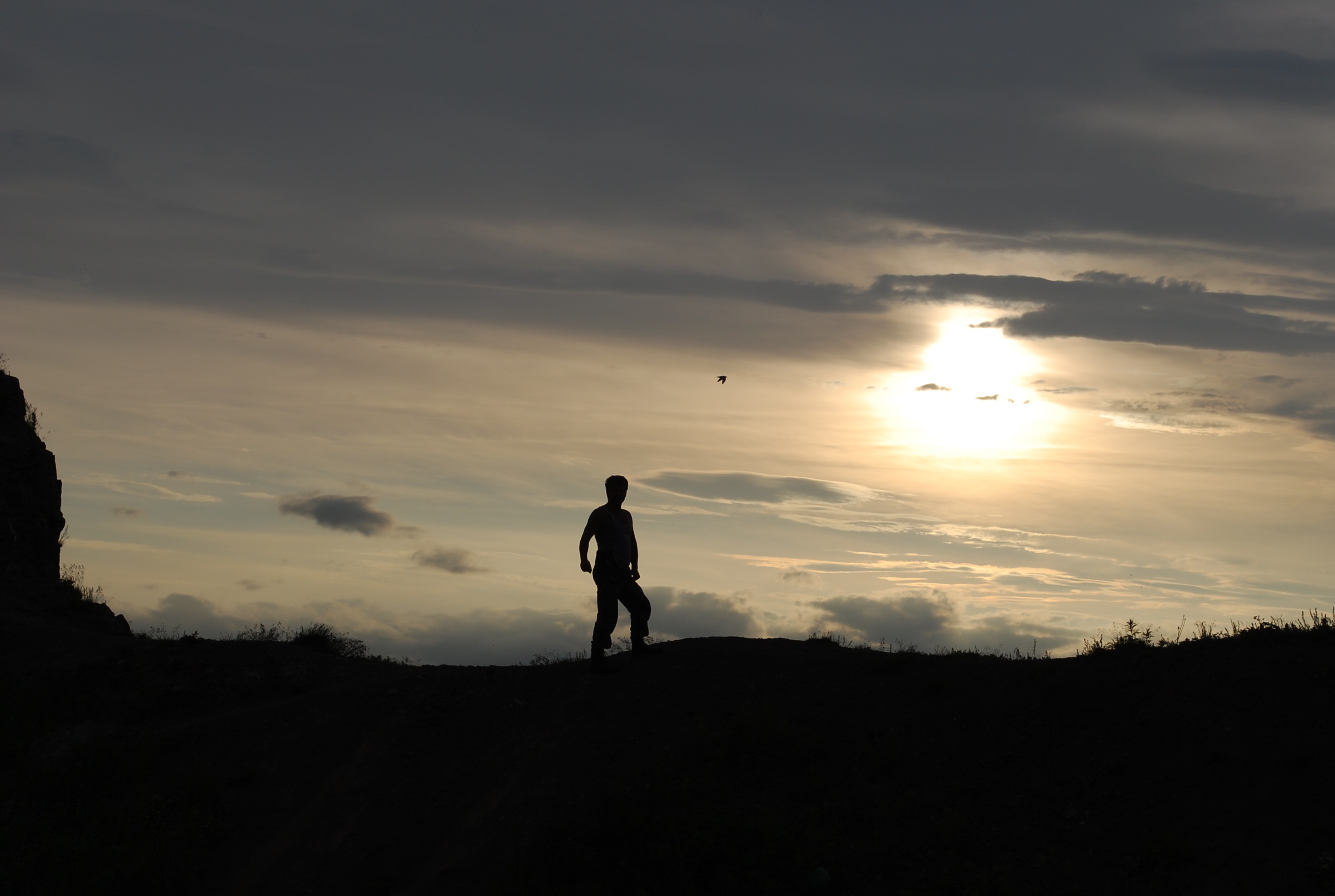 Man nature sunset free image download