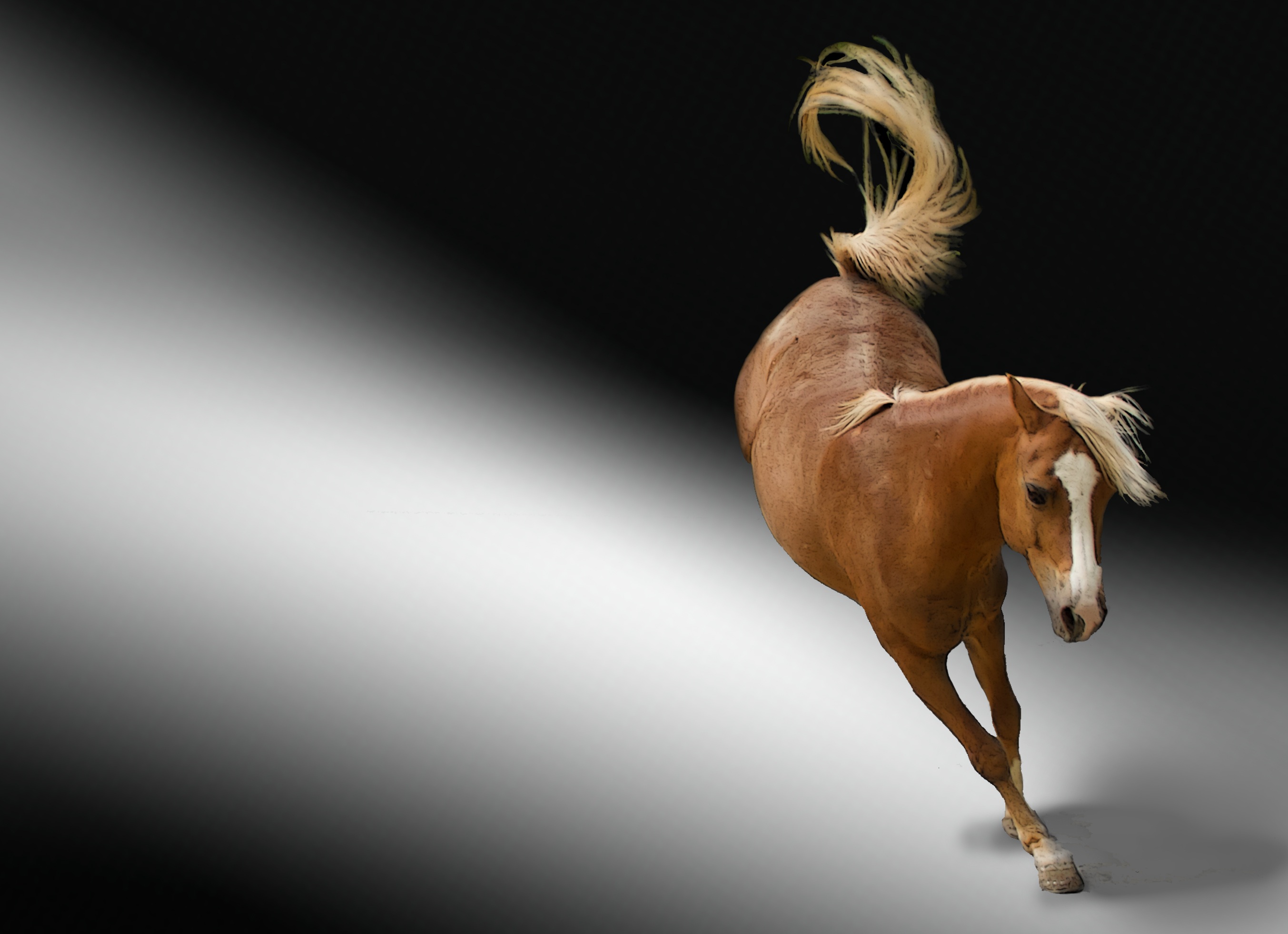 Running ginger horse free image