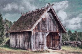 painted country barn