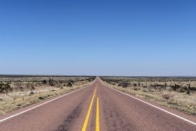 road in Texas