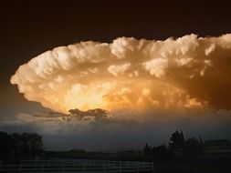 clouds storm supercell landscape