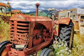 extraordinary old tractor