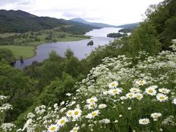 lake tummel in scotland