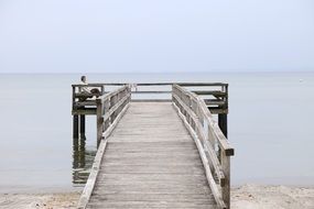 fishing pier in Baltic sea