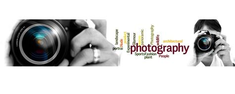 banner with cameras and lens
