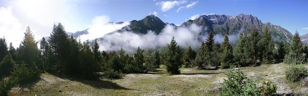 Scenic mountain in Tibet